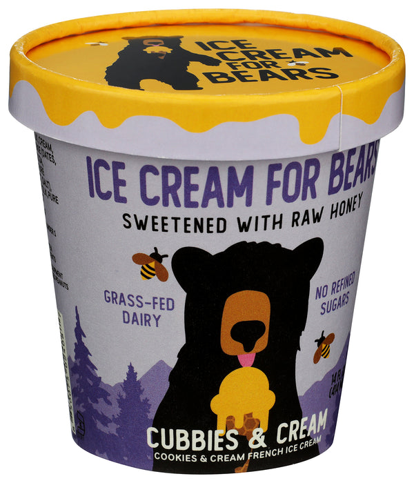Ice Cream Sweetened with Honey, Cookies & Cream, 14 fl oz