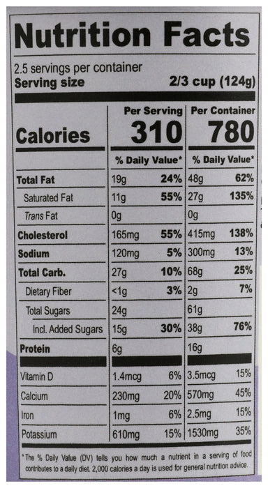 Ice Cream Sweetened with Honey, Cookies & Cream, 14 fl oz
