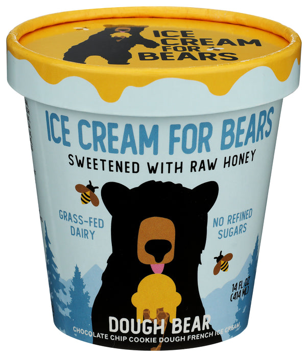 Ice Cream Sweetened with Honey, Cookies Dough, 14 fl oz