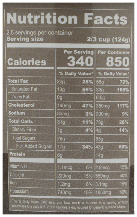 Ice Cream Sweetened with Honey, Triple Chocolate, 14 fl oz