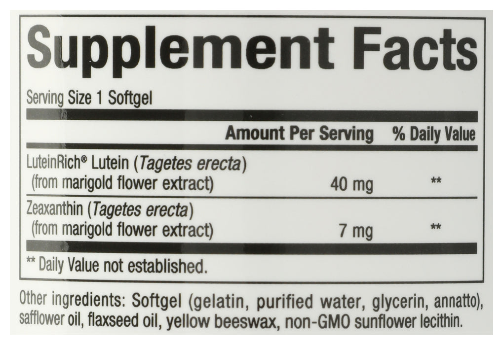 Lutein 40 mg, 60 sgel