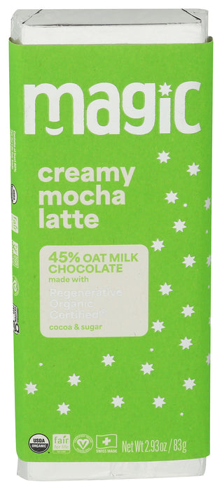 Mocha Latte 45% Oat Milk Chocolate Bar, Reg Org, 2.93 oz