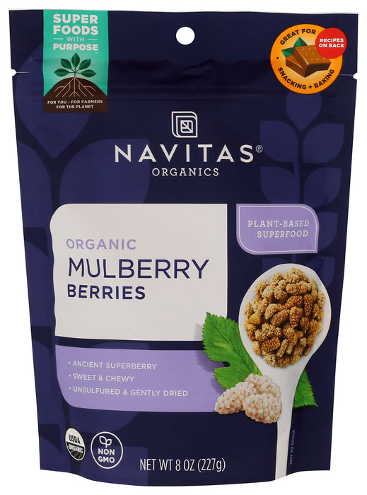 Mulberries Dried, Org, 8 oz