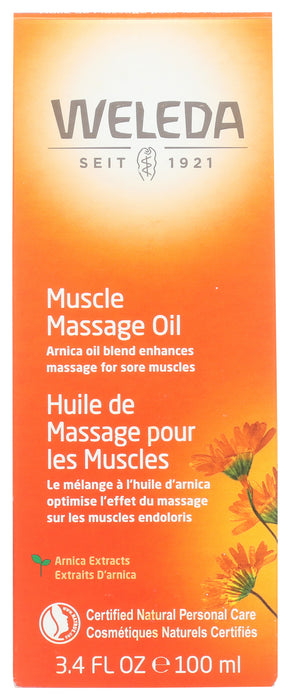 Muscle Massage Oil w/ Arnica, 3.4 fl oz