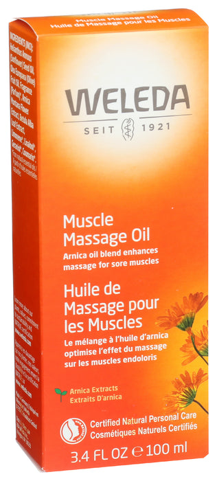 Muscle Massage Oil w/ Arnica, 3.4 fl oz