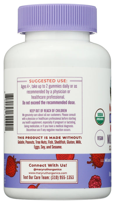 Kids Multivitamin Gummies, Berry & Cherry, Org, 60 gummy