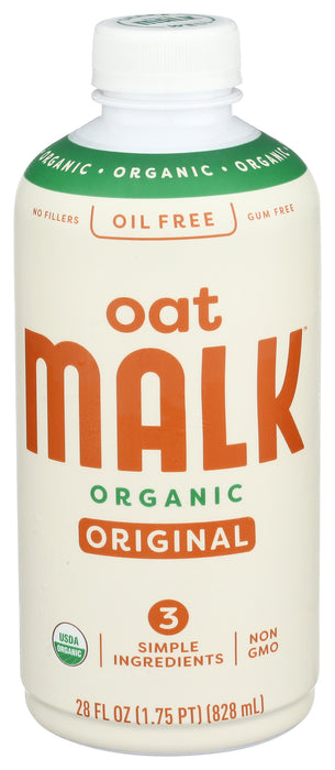 Oat Malk, Unsweetened, Org, 28 fl oz