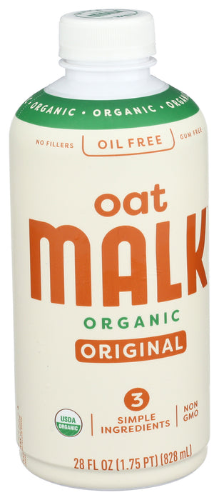 Oat Malk, Unsweetened, Org, 28 fl oz