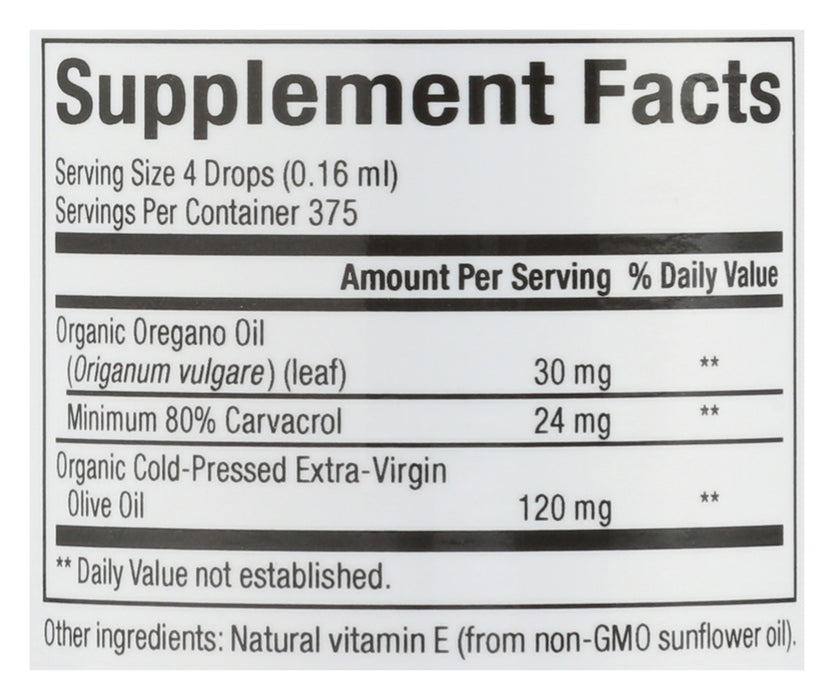 Oil of Oregano 30mg, Org, 2 fl oz
