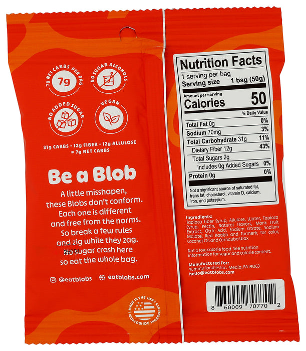 Orange Peach Gummy Candy, 1.8 oz