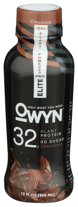 Plant Protein Shake Elite 32g, Chocolate, 12 fl oz