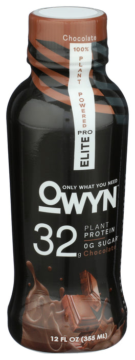 Plant Protein Shake Elite 32g, Chocolate, 12 fl oz