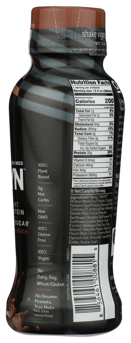 Plant Protein Shake Elite 32g, Chocolate, 12 fl oz
