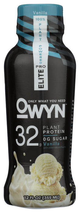 Plant Protein Shake Elite 35g, Vanilla, 12 fl oz