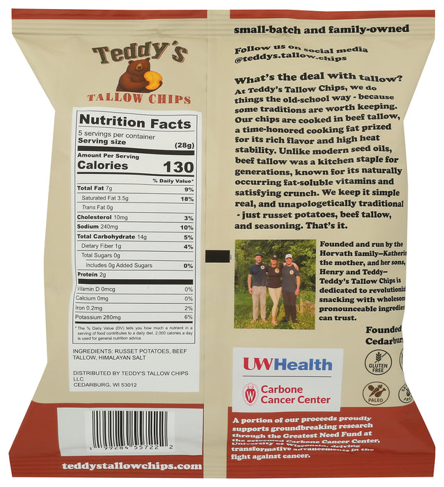 Potato Chips, No Seed Oil, Himalayan Salt, 5 oz