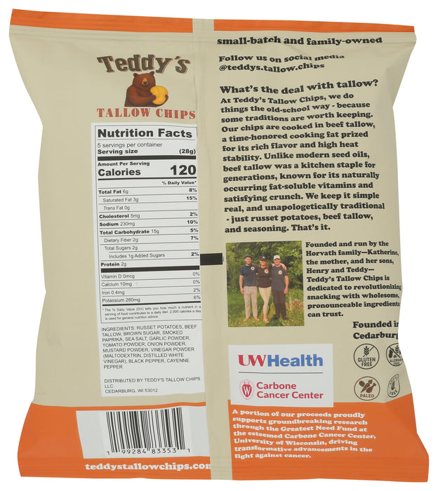 Potato Chips, No Seed Oil, Summer BBQ, 5 oz