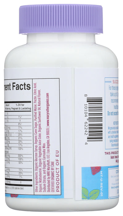 Prenatal & Postnatal Multivitamin Gummies, Strawberry, Org, 60 gummy