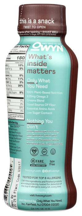 Protein Shake 20g, Chocolate, 12 fl oz