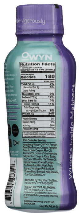 Protein Shake 20g, Cookies & Creamless, 12 fl oz