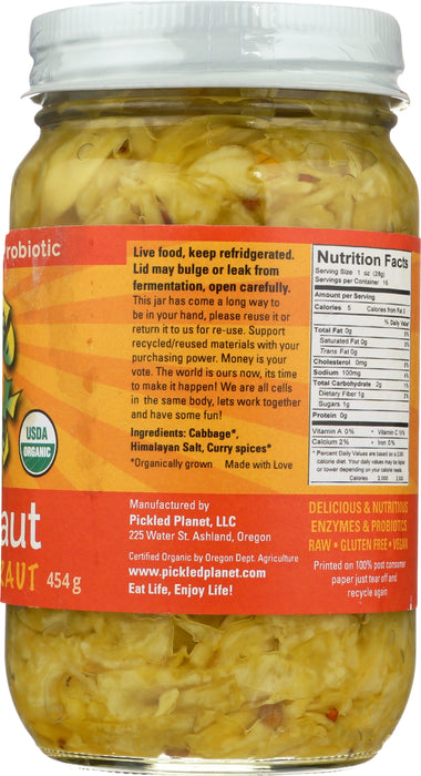 Raw Sauerkraut, Veda Kraut, Org, 16 oz