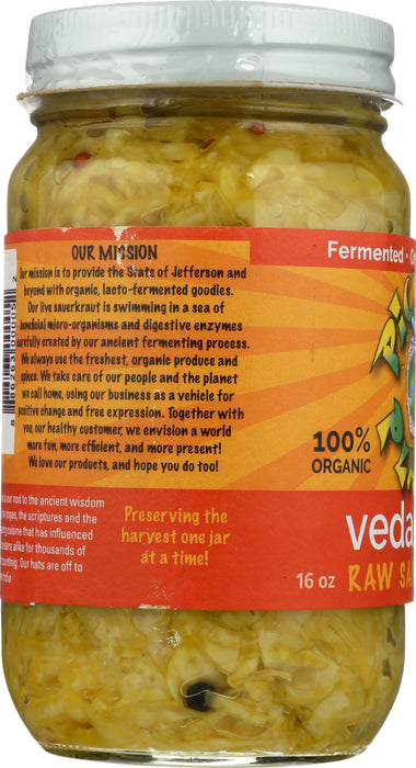 Raw Sauerkraut, Veda Kraut, Org, 16 oz