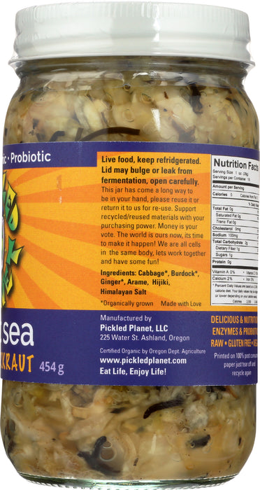 Raw Sauerkraut, Velvet Sea, 16 oz
