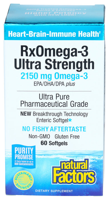 RxOmega-3 Ultra Strength 2150 mg, 60 sgel