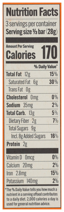 Salted Almond 70% Dark Chocolate Bar, Reg Org, 2.93 oz