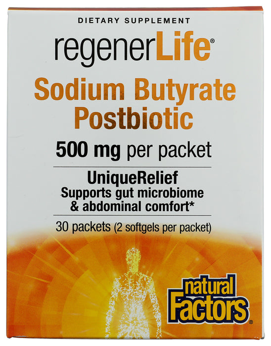 Sodium Butyrate Postbiotic 500mg, 30 serv