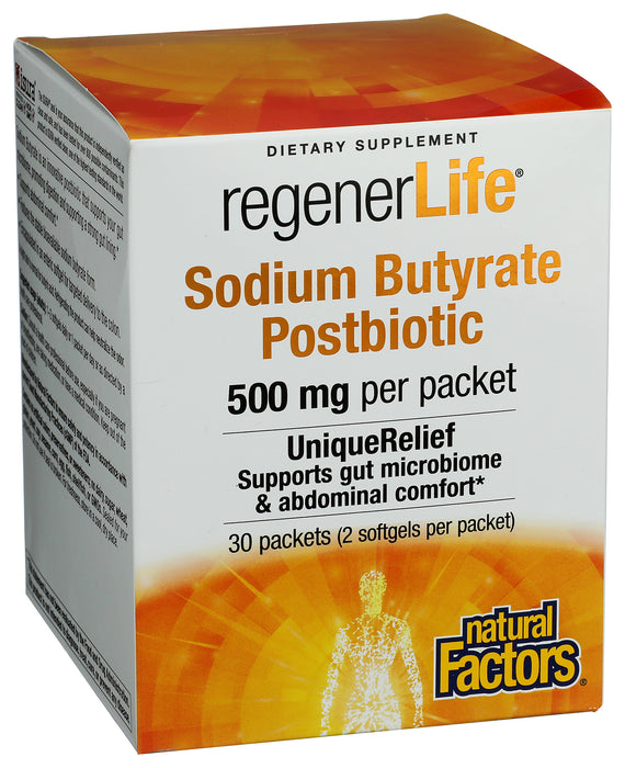Sodium Butyrate Postbiotic 500mg, 30 serv