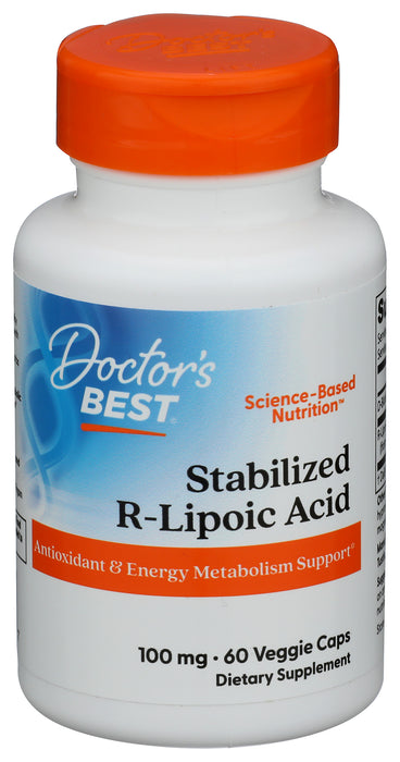 Stabilized R-Lipoic Acid 100 mg, 60 vcap