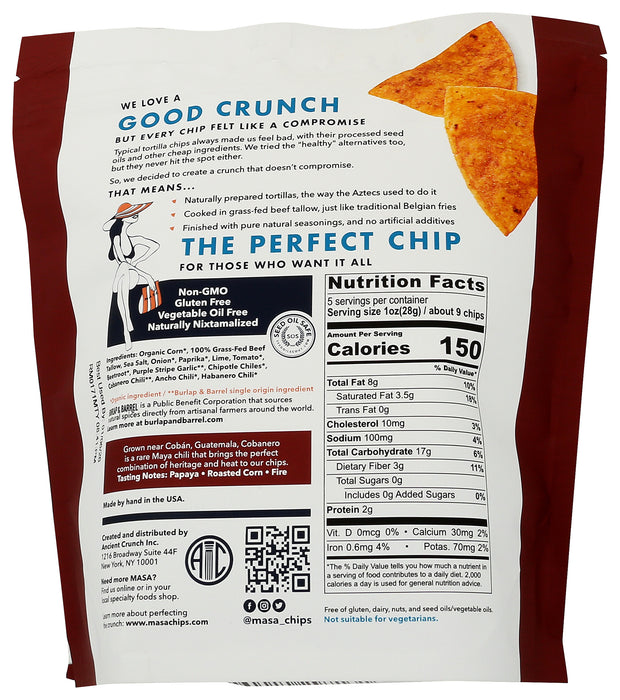 Torilla Chips Tallow/No Seed Oil, Cobanero, 5 oz