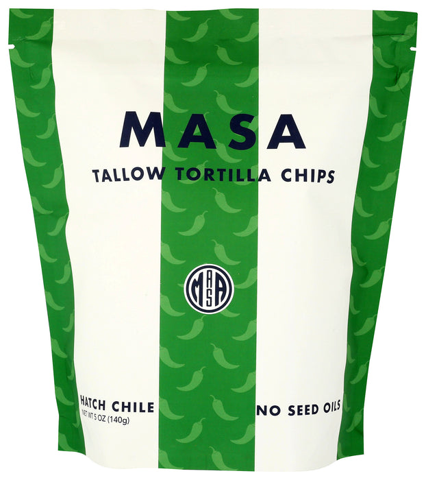 Torilla Chips Tallow/No Seed Oil, Hatch Chile, 5 oz