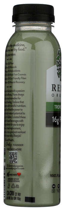 Tropical Greens Protein Shake, Org, 12 fl oz