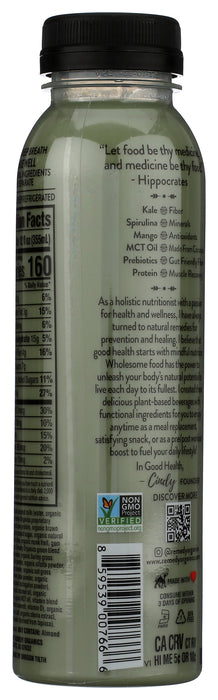 Tropical Greens Protein Shake, Org, 12 fl oz