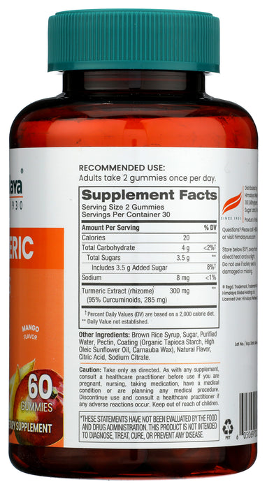 Turmeric Gummes 300 mg, 60 gummy