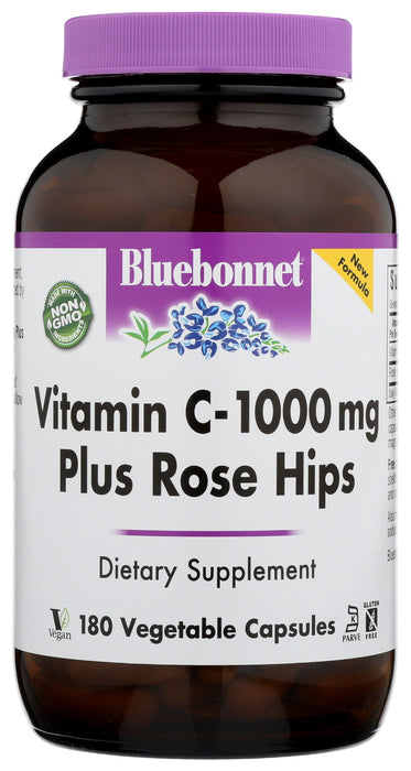Vitamin C-1000 mg & Rose Hips, 180 vcap