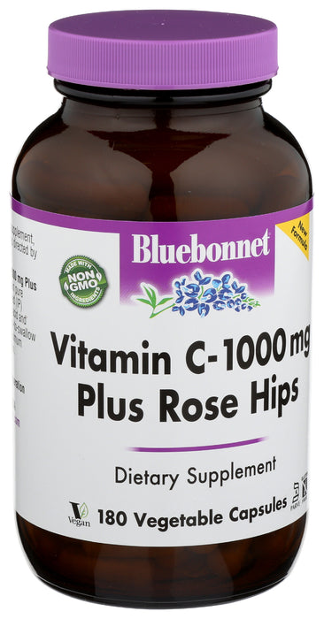 Vitamin C-1000 mg & Rose Hips, 180 vcap