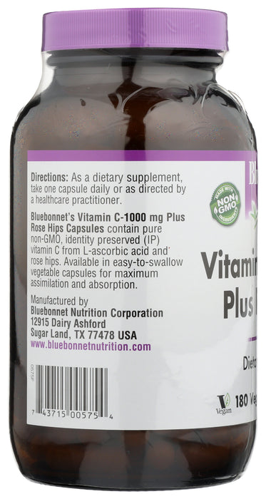 Vitamin C-1000 mg & Rose Hips, 180 vcap