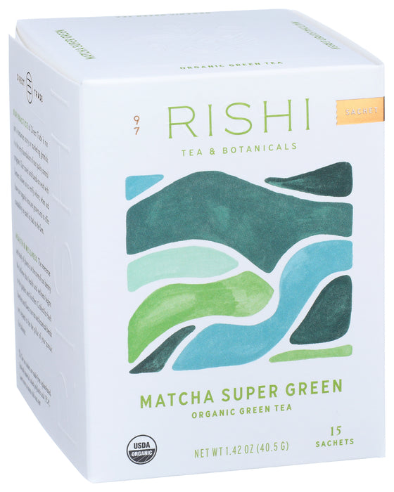 Matcha Super Green Tea, Org, 15 tbag