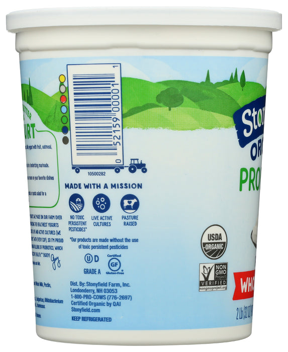 Whole Milk Probiotic Yogurt, Plain, 2 lb