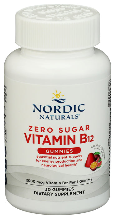 Zero Sugar Vitamin B12 Gummies 2000mcg, 30 gummy