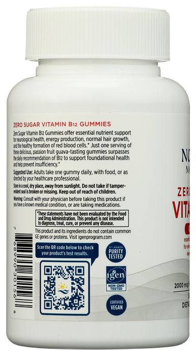 Zero Sugar Vitamin B12 Gummies 2000mcg, 30 gummy