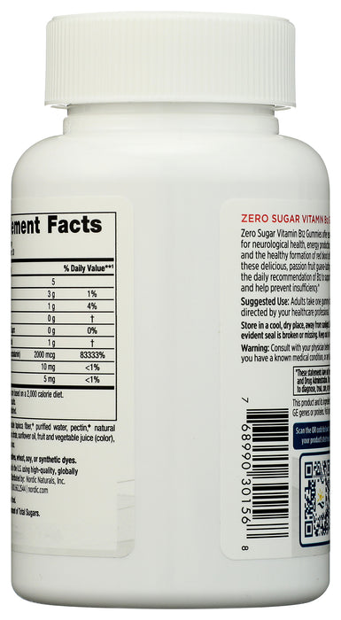 Zero Sugar Vitamin B12 Gummies 2000mcg, 30 gummy