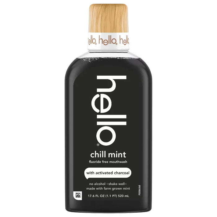 Activated Charcoal Mouthwash AF FF, Chill Mint, 17.6 fl oz