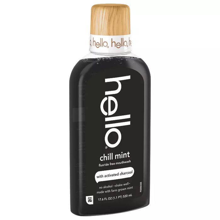 Activated Charcoal Mouthwash AF FF, Chill Mint, 17.6 fl oz