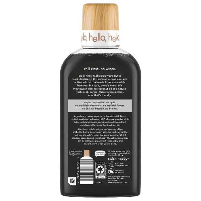 Activated Charcoal Mouthwash AF FF, Chill Mint, 17.6 fl oz