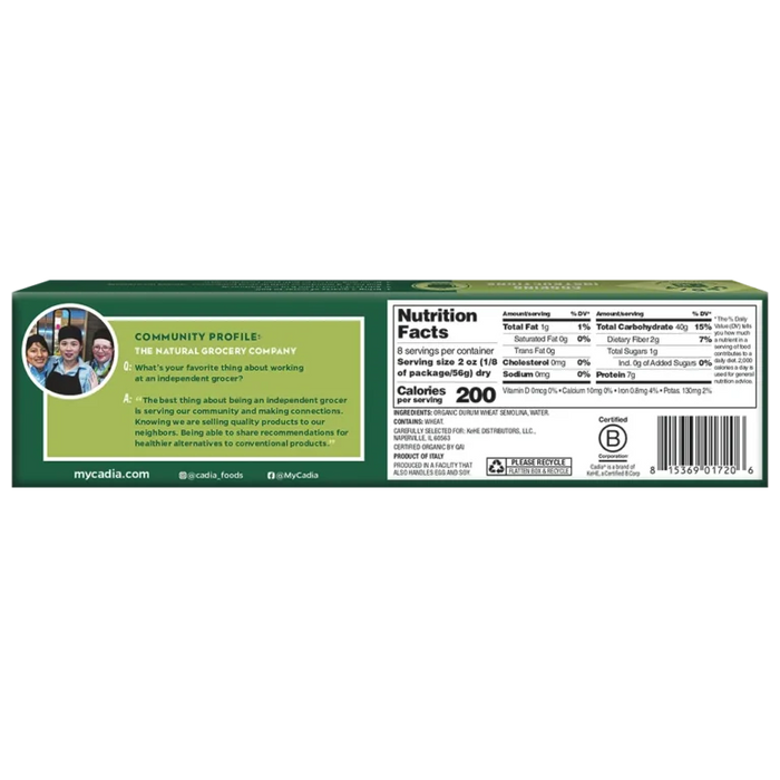 Angel Hair Pasta, Org, 16 oz