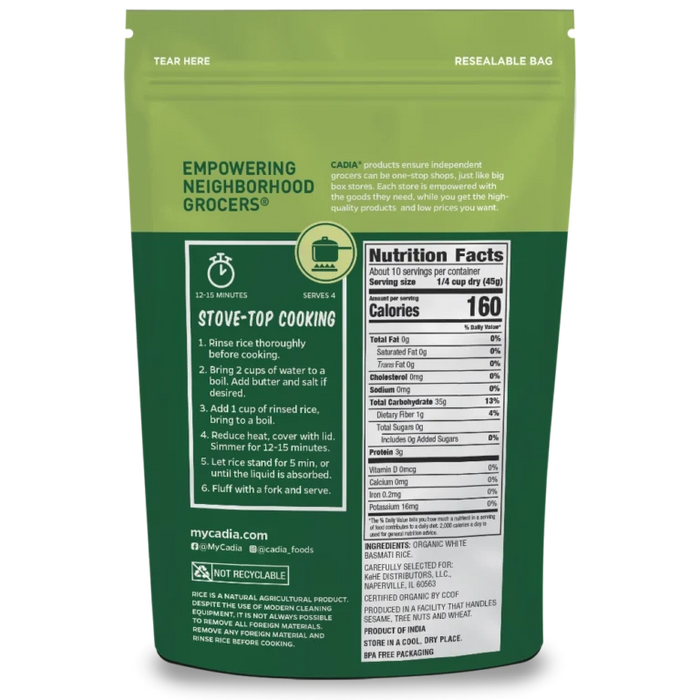 Basmati Rice, Org, 16 oz