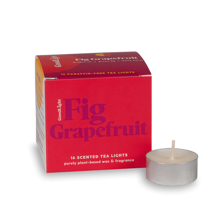 Candle, Tea Lights, Fig Grapefruit, 16 ct